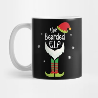 Matching Christmas Pajama The Bearded Elf Family Mug